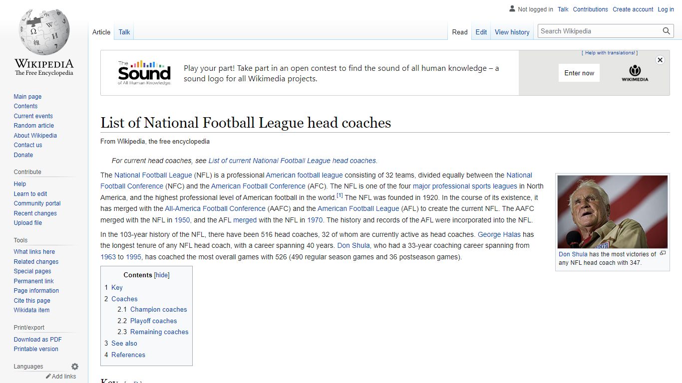 List of National Football League head coaches - Wikipedia